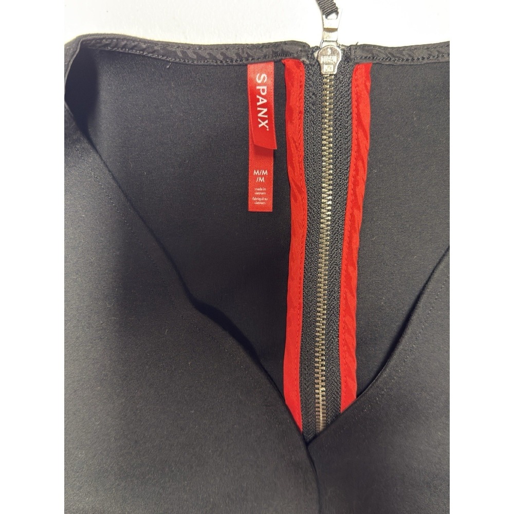 Spanx The Perfect Sleeveless Jumpsuit Black Flared Leg Women's Size M Regular - Picture 7 of 15